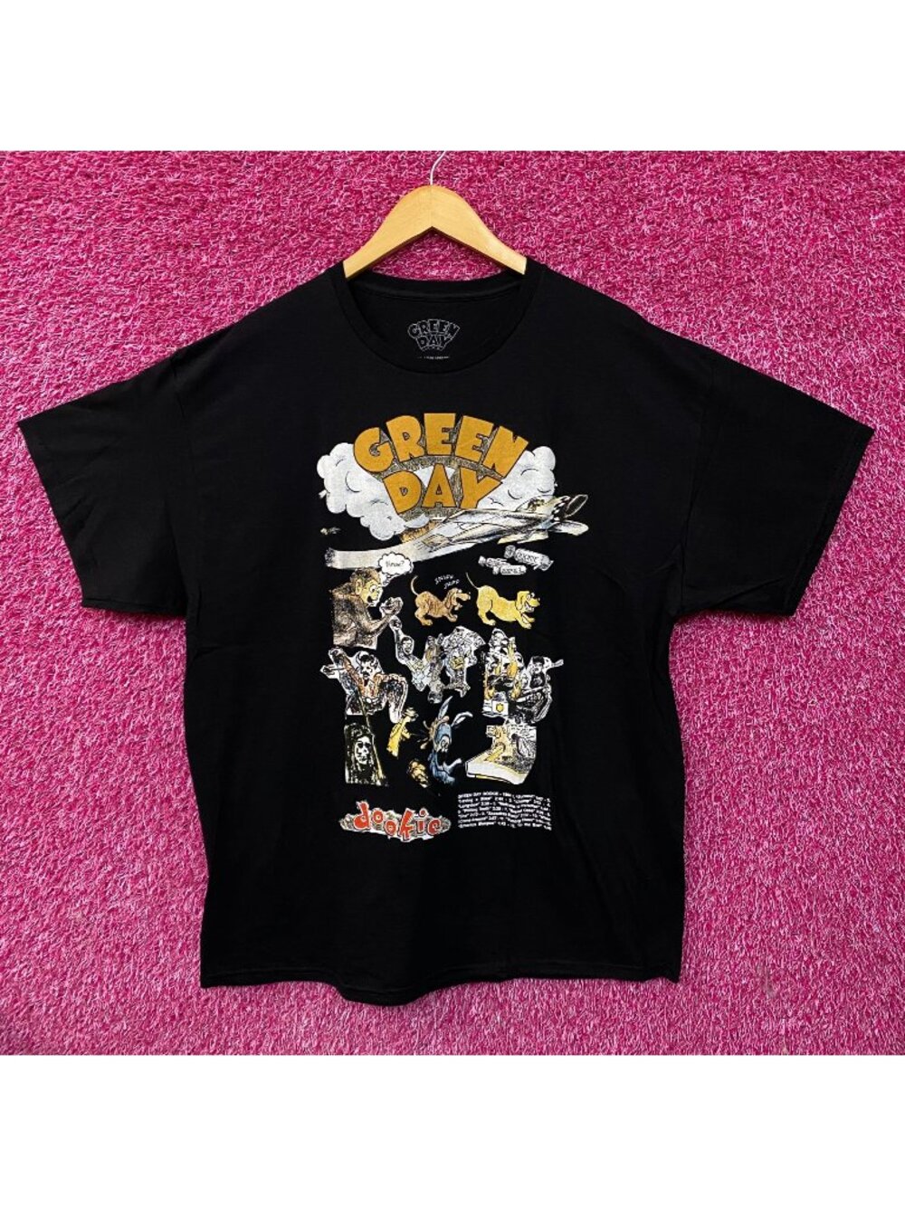 Green Day Dookie Album Cover Art Pop-Punk Rock Tee XL